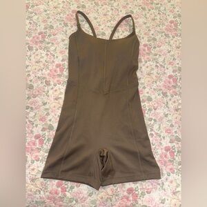Nude/Tan short body suit